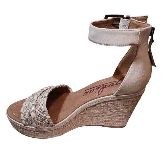NEW Zodiac Sabeen Braided Espadrille‎ Wedge Sandals Natural/Gold/Silver Size 9.5 - Picture 7 of 13